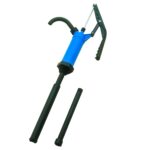 JAANHUEI P490 Plastic Lever Acting Drum Barrel Pump PP Manual Drum Barrel Pump Patented in USA Blue 53.5 inches (136 cm) PP Spout 11.8 oz. (350 cc) Per Stroke for 5;  15;  30;  55 gal