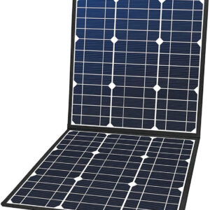 100W 18V Portable Solar Panel, Flashfish Foldable Solar Charger with 5V USB 18V DC Output Compatible with Portable Generator, Smartphones, Tablets and More