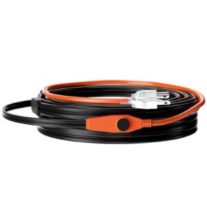 Pipe Heating Cable 30FT 7W/FT Heat Tape for Pipes with Built-in Thermostat