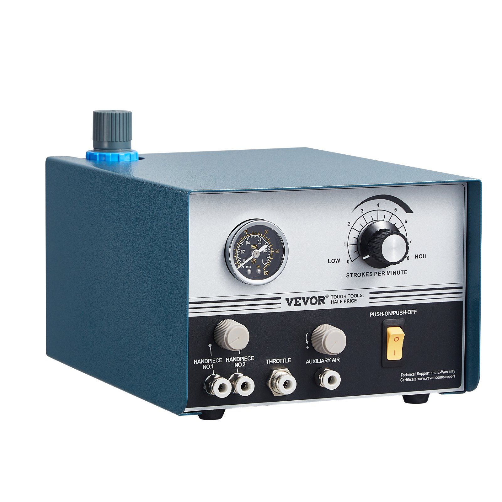 VEVOR Pneumatic Engraver 1200-6000 RPM Dual Ended Pneumatic Engraving Machine - Image 7