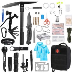 121Pcs Per Set Survival Kits Professional Emergency Survival Gear Tactical First Aid Kit Supplies For Outdoor Adventure Camping Hiking Hunting