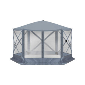 12X12ft Dark Gray Hexagonal Automatic Folding Tent