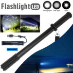 Baseball LED Flashlight Rechargeable Torch Spotlight Emergency Security Work Light 3 Lighting Modes 3500000LM