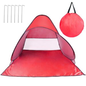 1Pc 2-3Person Beach Tent With Net Window Storage Bag 64.96 X 59.06 X 43.31in Anti-UV Automatic Waterproof For Outdoor Beach Camping Fishing Park