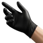 Black Nitrile Disposable Gloves 4.5 Mil Latex & Powder-Free 100 Count Size L