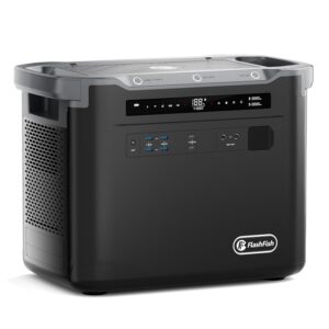FF Flashfish 1997Wh Portable Power Station , 2000W LFP Solar Generator, Full Charge in 1.5 H
