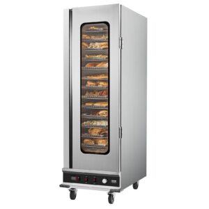 Hot Box Food Warmer 16-Tier Concession Warming Cabinet with Water Tray for Pizza