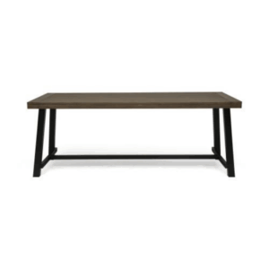 Outdoor Lovewood Dining Table Gray Retro Metal