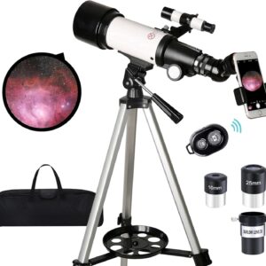 Astronomical Refracting Telescope Suitable For Children, Adults And Beginners, Multi-coated And Wireless Remote Control
