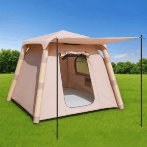 4-post Camping Tent 3-4 People Easy To Set Up Inflatable Tent Luxury Camping Outdoor Air Blown Tent, Waterproof Inflatable House Tent
