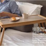 Bamboo Folding Coffee Table Tatami Low Window Table Bedside Portable Tea Tray Table Bedroom Living Room Home Office Suitable