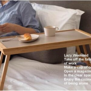 Bamboo Folding Coffee Table Tatami Low Window Table Bedside Portable Tea Tray Table Bedroom Living Room Home Office Suitable