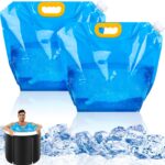 2 Packs Ice Bath Bags, Large Capacity Bathtub Water Bag For Home Cold Plunge Accessories For Cold Water Plunge Tub Portable Ice Bath Bag 10L,Amaz