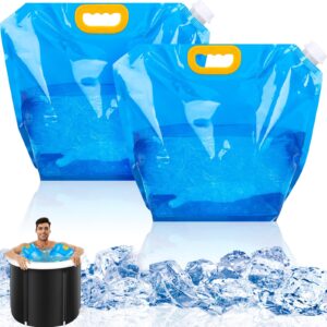 2 Packs Ice Bath Bags, Large Capacity Bathtub Water Bag For Home Cold Plunge Accessories For Cold Water Plunge Tub Portable Ice Bath Bag 10L,Amaz
